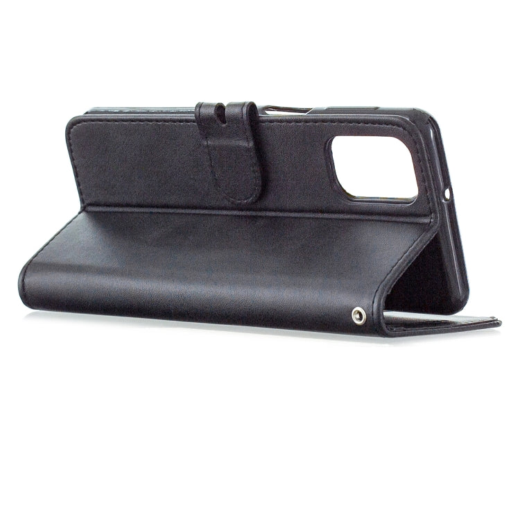 For Xiaomi Mi 10T Pro 5G Stitching Style 2-Color Cow Texture Horizontal Flip PU Leather Case with Holder & Card Slot & Lanyard