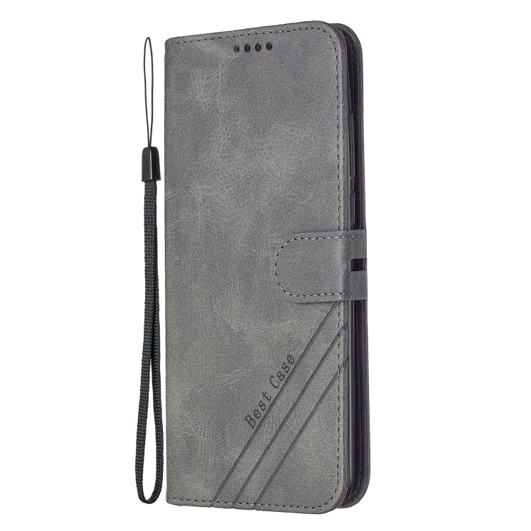 For Xiaomi Mi 10 Ultra Stitching Style 2-Color Cow Texture Horizontal Flip PU Leather Case with Holder & Card Slot & Lanyard