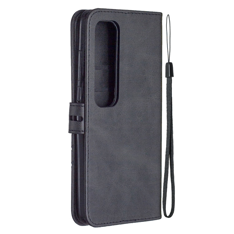 For Xiaomi Mi 10 Ultra Stitching Style 2-Color Cow Texture Horizontal Flip PU Leather Case with Holder & Card Slot & Lanyard