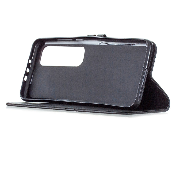 For Xiaomi Mi 10 Ultra Stitching Style 2-Color Cow Texture Horizontal Flip PU Leather Case with Holder & Card Slot & Lanyard