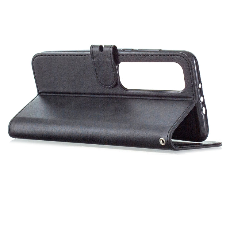 For Xiaomi Mi 10 Ultra Stitching Style 2-Color Cow Texture Horizontal Flip PU Leather Case with Holder & Card Slot & Lanyard