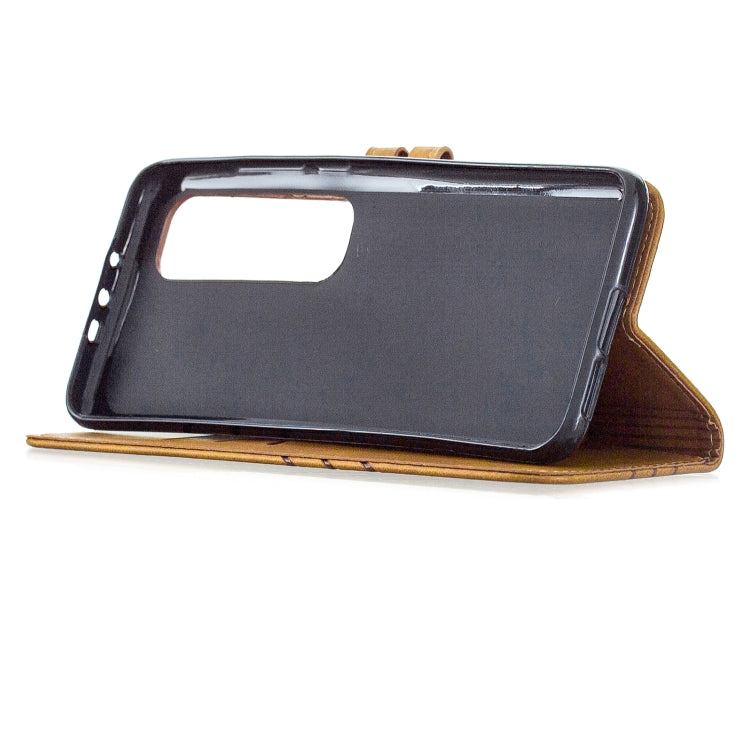 For Xiaomi Mi 10 Ultra Stitching Style 2-Color Cow Texture Horizontal Flip PU Leather Case with Holder & Card Slot & Lanyard