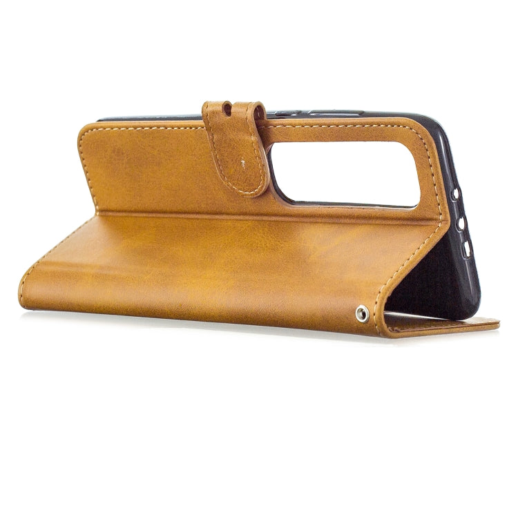 For Xiaomi Mi 10 Ultra Stitching Style 2-Color Cow Texture Horizontal Flip PU Leather Case with Holder & Card Slot & Lanyard