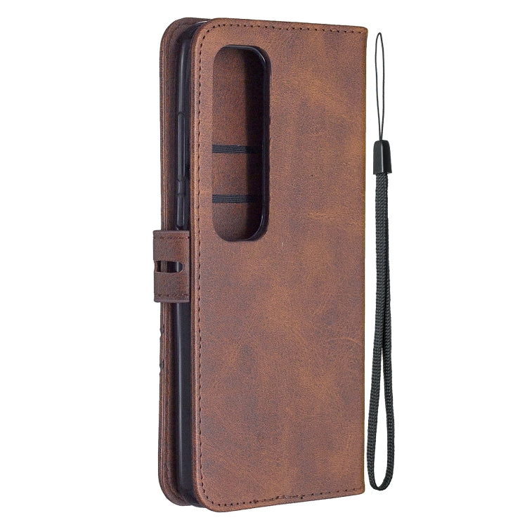For Xiaomi Mi 10 Ultra Stitching Style 2-Color Cow Texture Horizontal Flip PU Leather Case with Holder & Card Slot & Lanyard