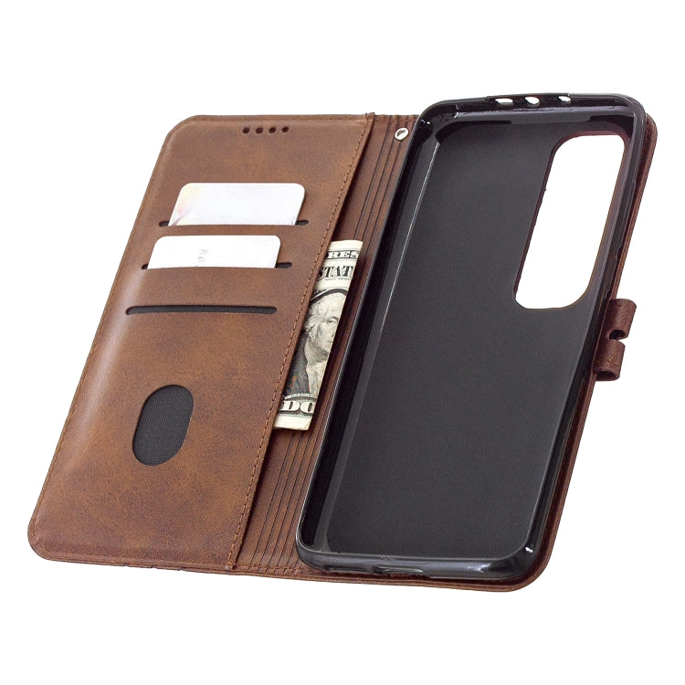 For Xiaomi Mi 10 Ultra Stitching Style 2-Color Cow Texture Horizontal Flip PU Leather Case with Holder & Card Slot & Lanyard