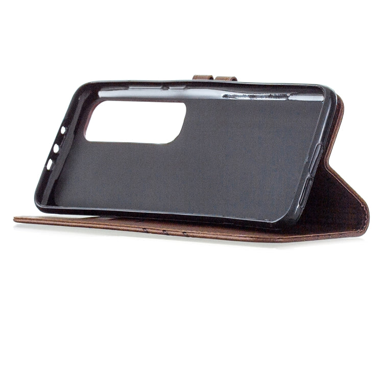 For Xiaomi Mi 10 Ultra Stitching Style 2-Color Cow Texture Horizontal Flip PU Leather Case with Holder & Card Slot & Lanyard