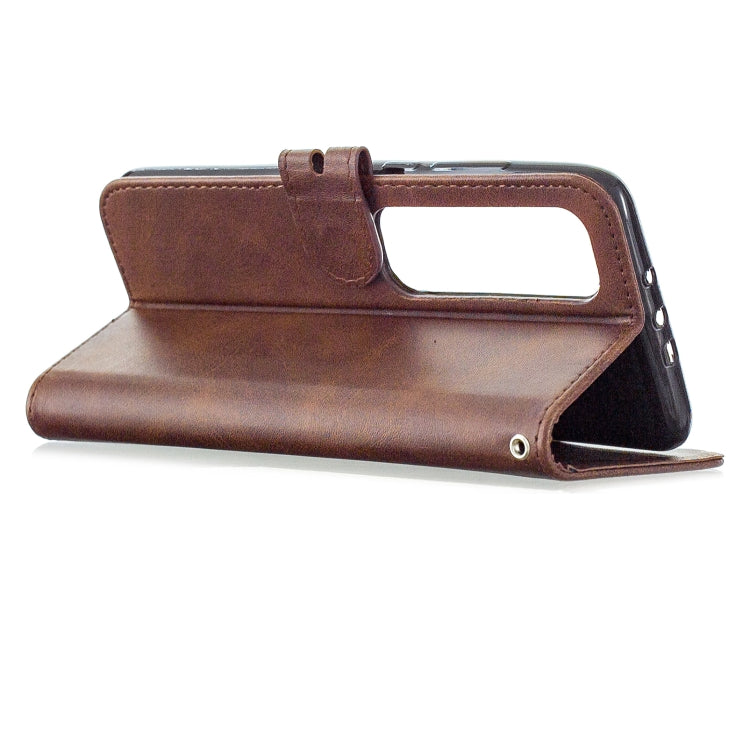 For Xiaomi Mi 10 Ultra Stitching Style 2-Color Cow Texture Horizontal Flip PU Leather Case with Holder & Card Slot & Lanyard