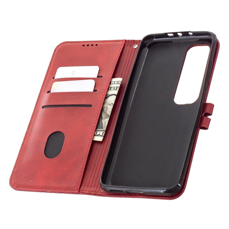 For Xiaomi Mi 10 Ultra Stitching Style 2-Color Cow Texture Horizontal Flip PU Leather Case with Holder & Card Slot & Lanyard