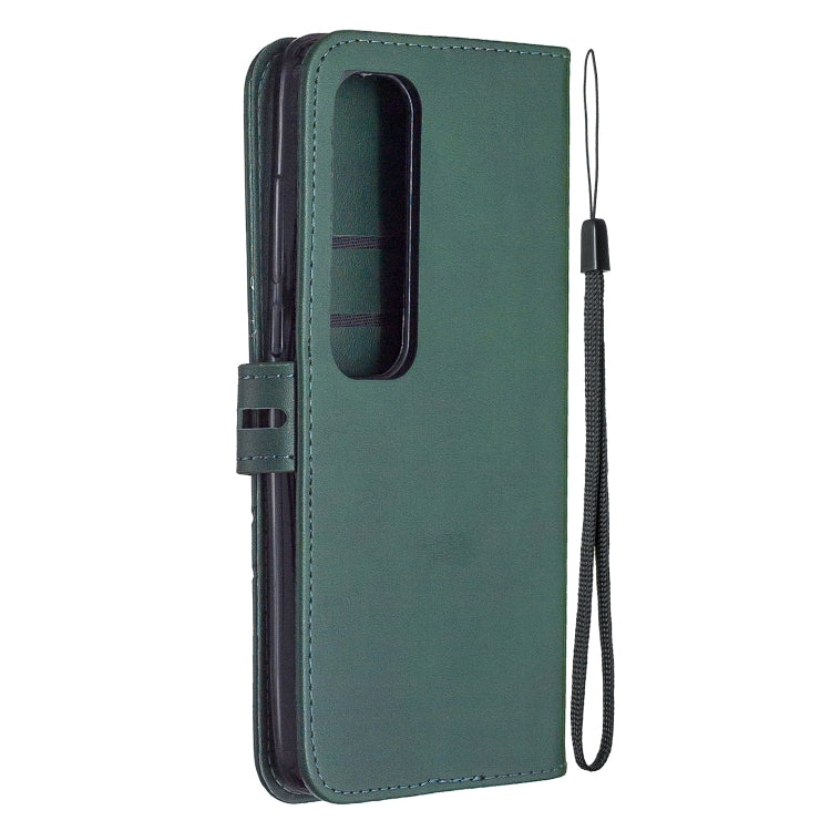 For Xiaomi Mi 10 Ultra Stitching Style 2-Color Cow Texture Horizontal Flip PU Leather Case with Holder & Card Slot & Lanyard