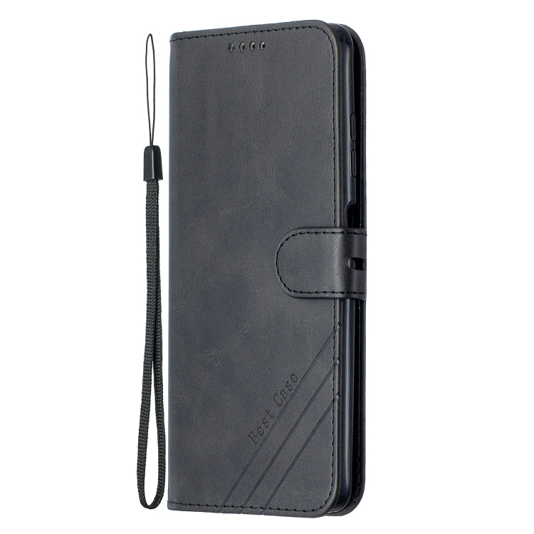For Xiaomi Poco X3 NFC Stitching Style 2-Color Cow Texture Horizontal Flip PU Leather Case with Holder & Card Slot & Lanyard