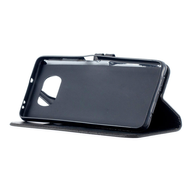 For Xiaomi Poco X3 NFC Stitching Style 2-Color Cow Texture Horizontal Flip PU Leather Case with Holder & Card Slot & Lanyard