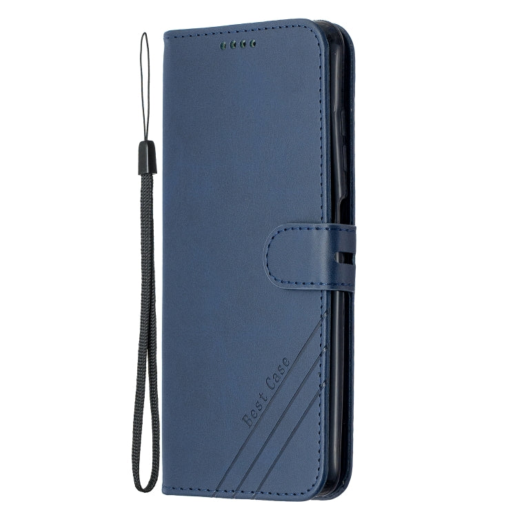 For Xiaomi Poco X3 NFC Stitching Style 2-Color Cow Texture Horizontal Flip PU Leather Case with Holder & Card Slot & Lanyard