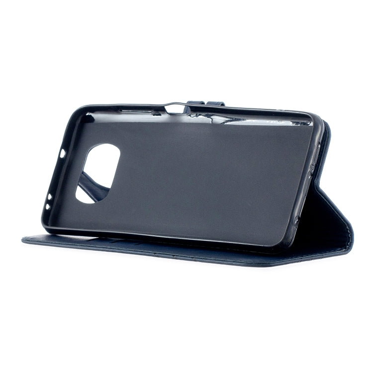 For Xiaomi Poco X3 NFC Stitching Style 2-Color Cow Texture Horizontal Flip PU Leather Case with Holder & Card Slot & Lanyard