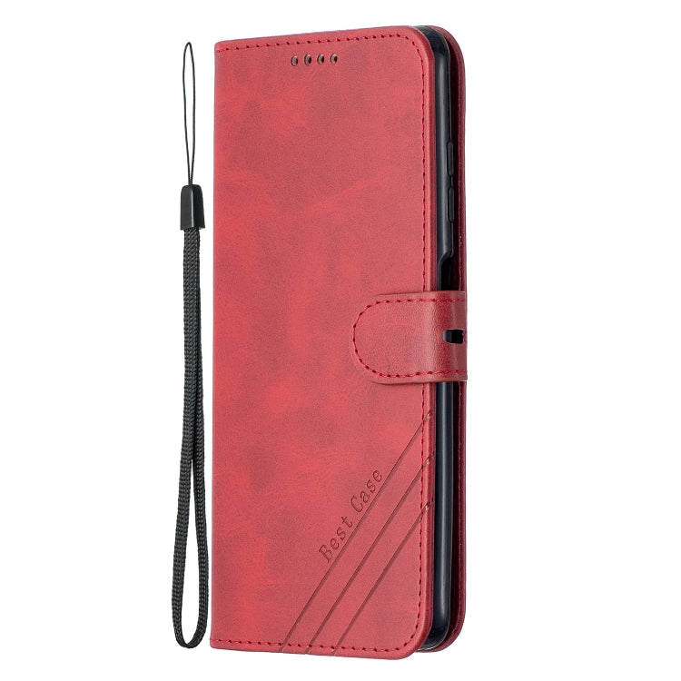 For Xiaomi Poco X3 NFC Stitching Style 2-Color Cow Texture Horizontal Flip PU Leather Case with Holder & Card Slot & Lanyard