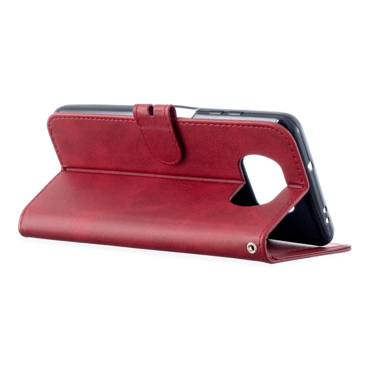 For Xiaomi Poco X3 NFC Stitching Style 2-Color Cow Texture Horizontal Flip PU Leather Case with Holder & Card Slot & Lanyard