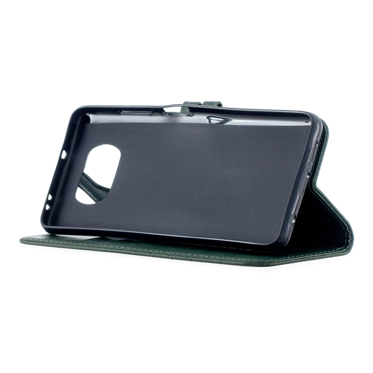 For Xiaomi Poco X3 NFC Stitching Style 2-Color Cow Texture Horizontal Flip PU Leather Case with Holder & Card Slot & Lanyard