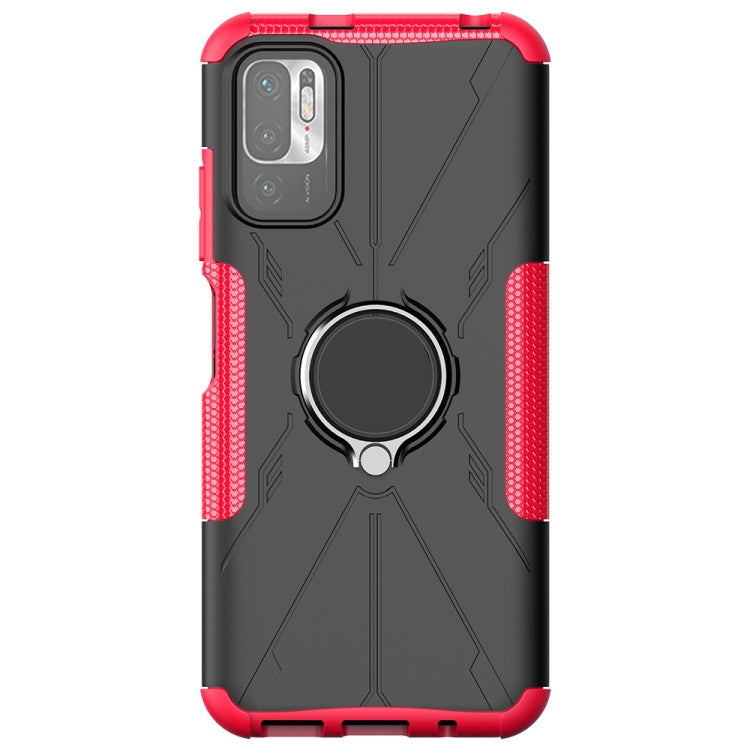 For Xiaomi Redmi Note 10 5G Armor Bear Shockproof PC + TPU Protective Case with Ring Holder