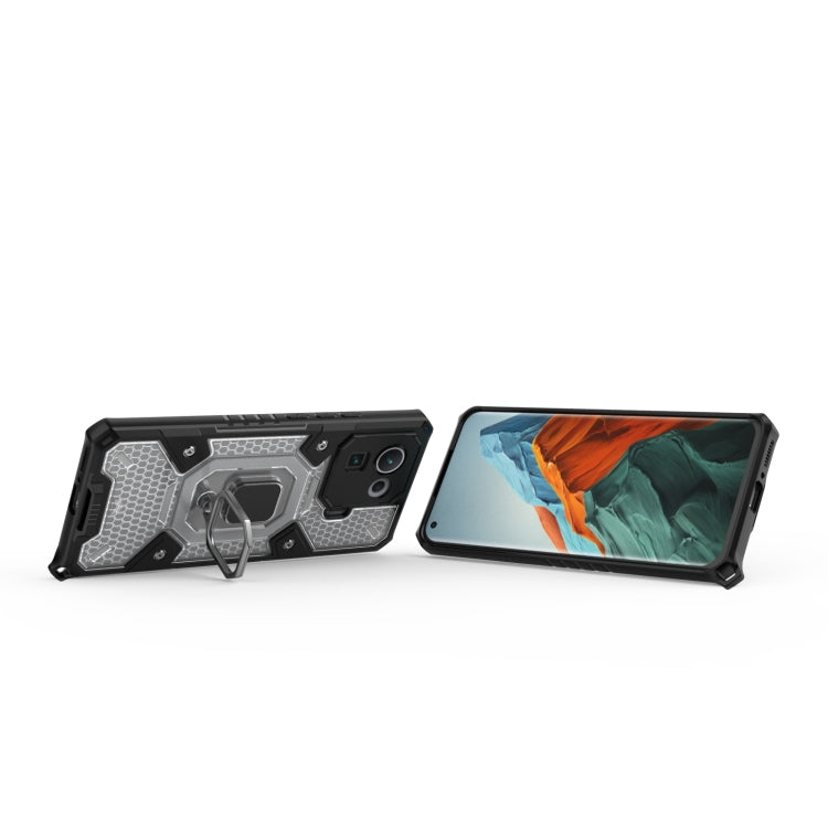 For Xiaomi Mi 11 Pro Space PC+TPU Ring Holder Protective Case
