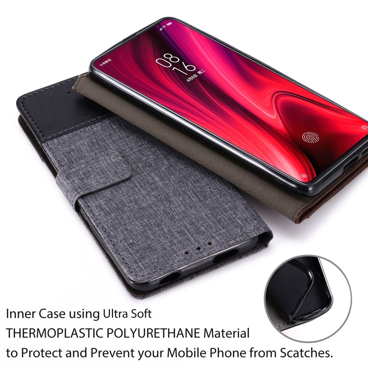 For Xiaomi Redmi K20 MUXMA MX102 Horizontal Flip Canvas Leather Case with Stand & Card Slot & Wallet Function