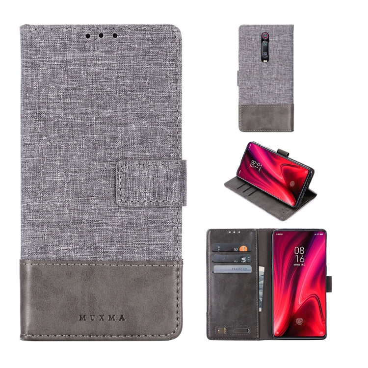 For Xiaomi Redmi K20 MUXMA MX102 Horizontal Flip Canvas Leather Case with Stand & Card Slot & Wallet Function