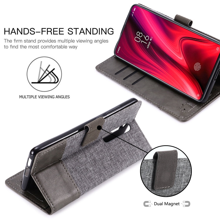 For Xiaomi Redmi K20 MUXMA MX102 Horizontal Flip Canvas Leather Case with Stand & Card Slot & Wallet Function