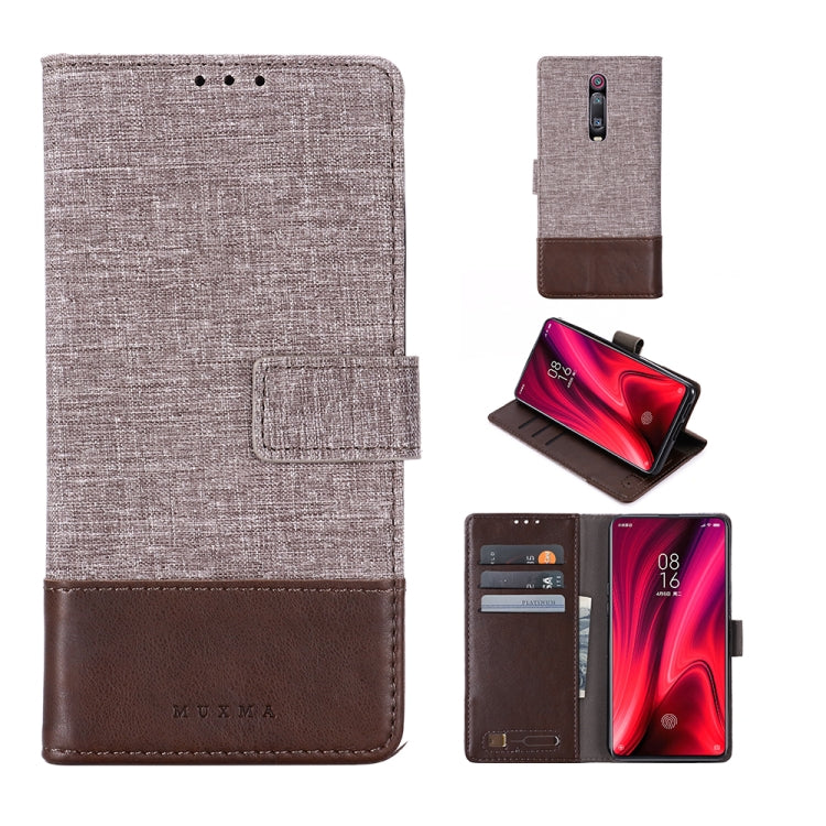 For Xiaomi Redmi K20 MUXMA MX102 Horizontal Flip Canvas Leather Case with Stand & Card Slot & Wallet Function