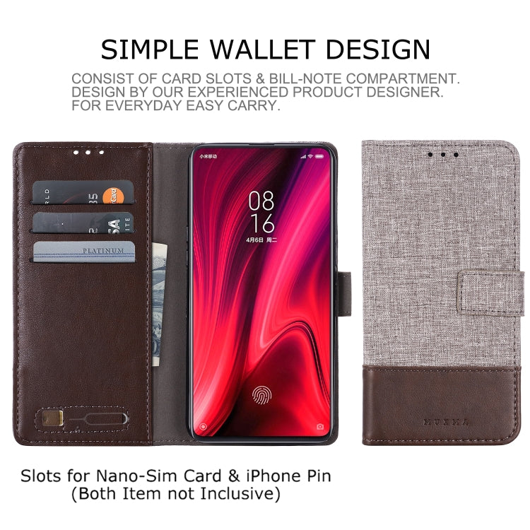 For Xiaomi Redmi K20 MUXMA MX102 Horizontal Flip Canvas Leather Case with Stand & Card Slot & Wallet Function