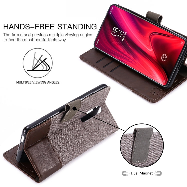 For Xiaomi Redmi K20 MUXMA MX102 Horizontal Flip Canvas Leather Case with Stand & Card Slot & Wallet Function