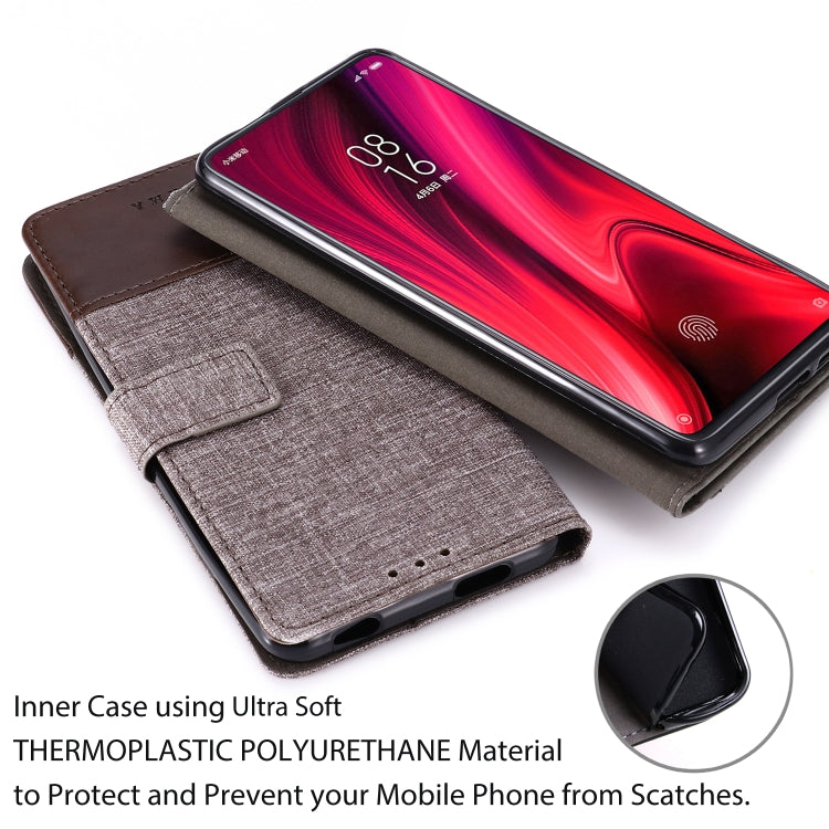 For Xiaomi Redmi K20 MUXMA MX102 Horizontal Flip Canvas Leather Case with Stand & Card Slot & Wallet Function