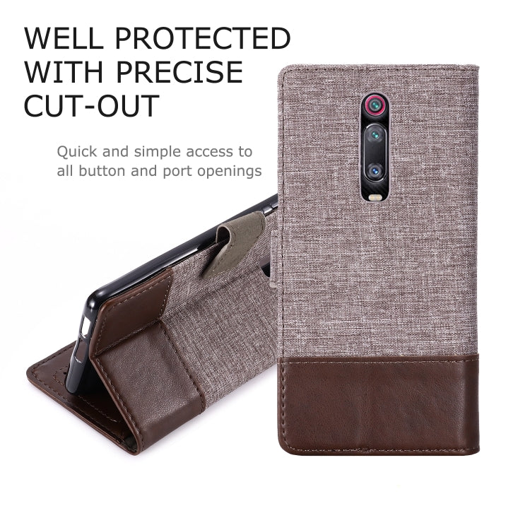 For Xiaomi Redmi K20 MUXMA MX102 Horizontal Flip Canvas Leather Case with Stand & Card Slot & Wallet Function