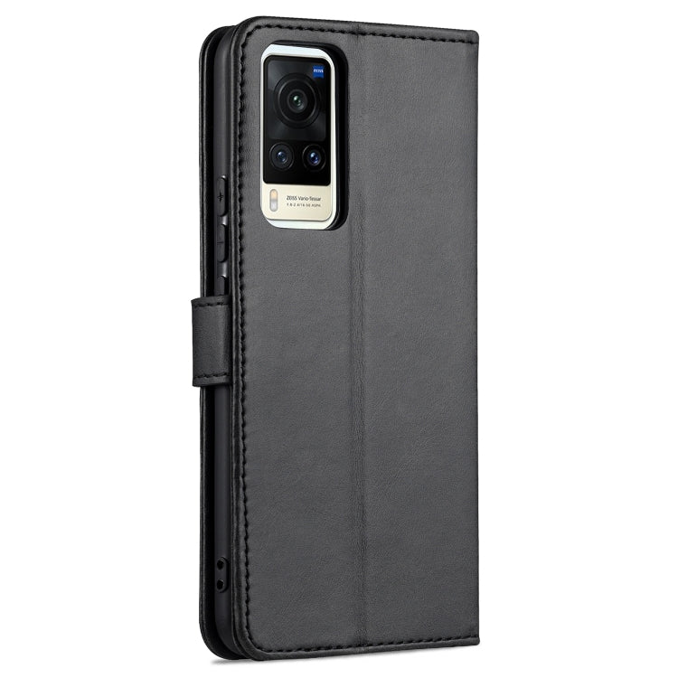 For vivo X60 Pro AZNS Skin Feel Calf Texture Horizontal Flip Leather Case with Card Slots & Holder & Wallet