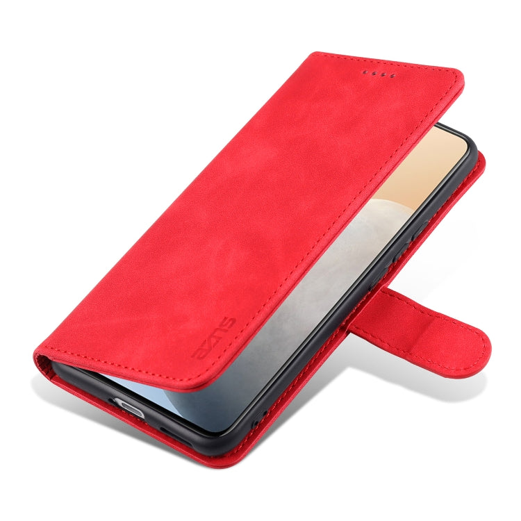 For vivo X60 Pro AZNS Skin Feel Calf Texture Horizontal Flip Leather Case with Card Slots & Holder & Wallet