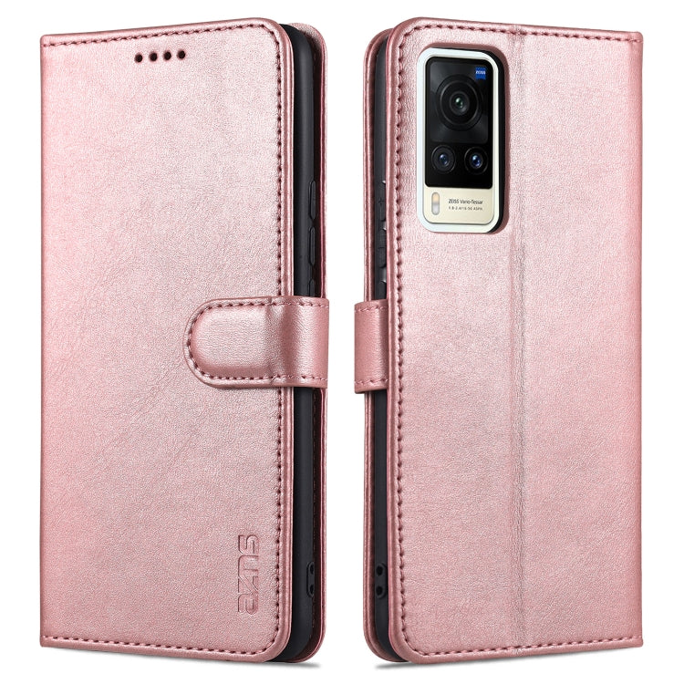 For vivo X60 Pro AZNS Skin Feel Calf Texture Horizontal Flip Leather Case with Card Slots & Holder & Wallet