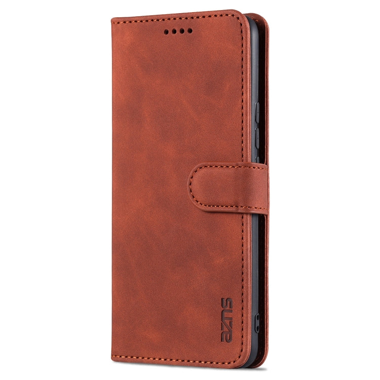 For vivo X60 Pro AZNS Skin Feel Calf Texture Horizontal Flip Leather Case with Card Slots & Holder & Wallet