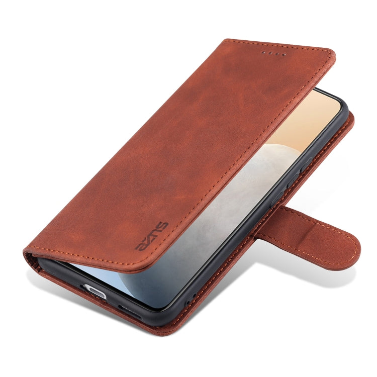 For vivo X60 Pro AZNS Skin Feel Calf Texture Horizontal Flip Leather Case with Card Slots & Holder & Wallet