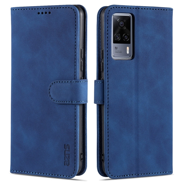 For vivo S9e AZNS Skin Feel Calf Texture Horizontal Flip Leather Case with Card Slots & Holder & Wallet