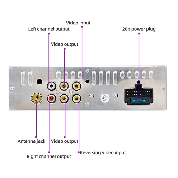 9601C HD 7 inch Manually Retractable Screen Car MP5 Player GPS Navigation Bluetooth Radio, Support Mirror Link & FM & TF Card & USB