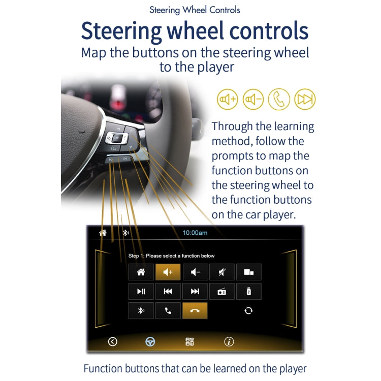 T100C 7 inch Manually Retractable Screen Car MP5 Player Radio, Support Mirror Link & FM & TF Card & USB & Bluetooth Hand-free Calling & Reversing Trajectory System & CayPlay Connection