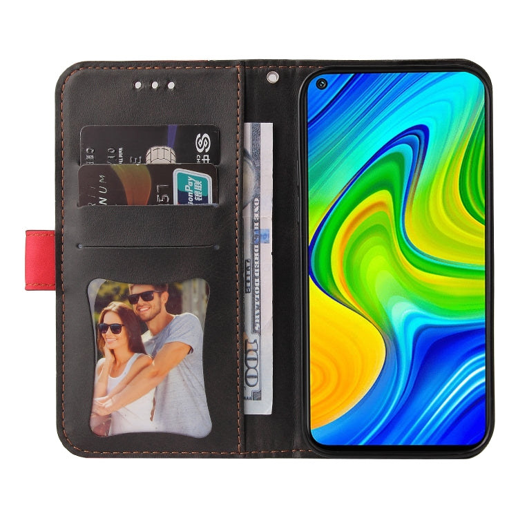 For Xiaomi Redmi Note 9 4G Foreign Version / 10X 4G Business Stitching-Color Horizontal Flip PU Leather Case with Holder & Card Slots & Photo Frame
