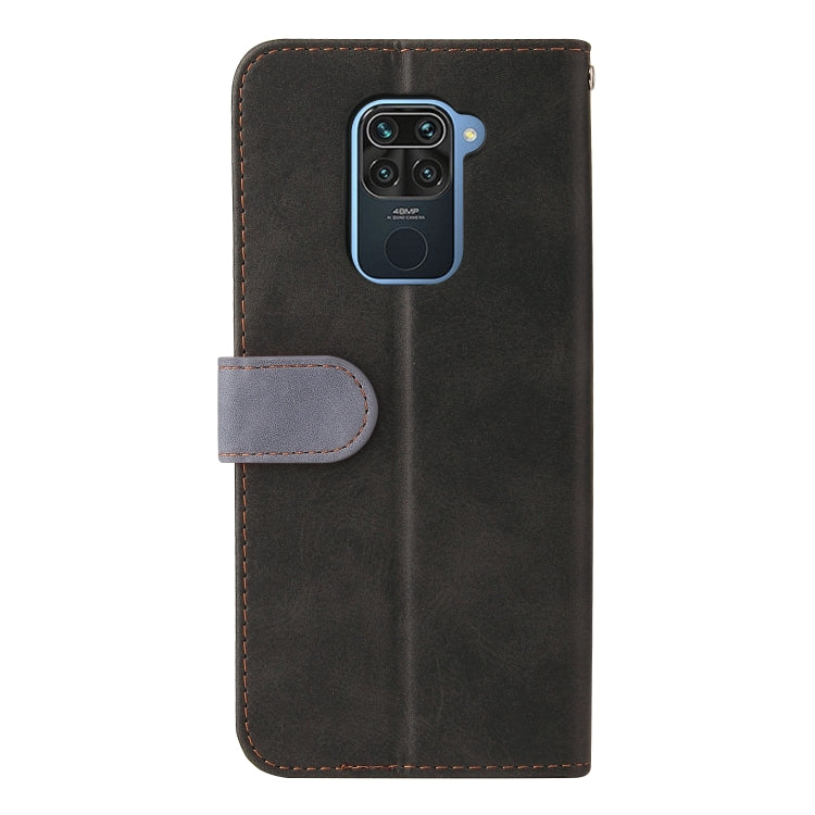 For Xiaomi Redmi Note 9 4G Foreign Version / 10X 4G Business Stitching-Color Horizontal Flip PU Leather Case with Holder & Card Slots & Photo Frame