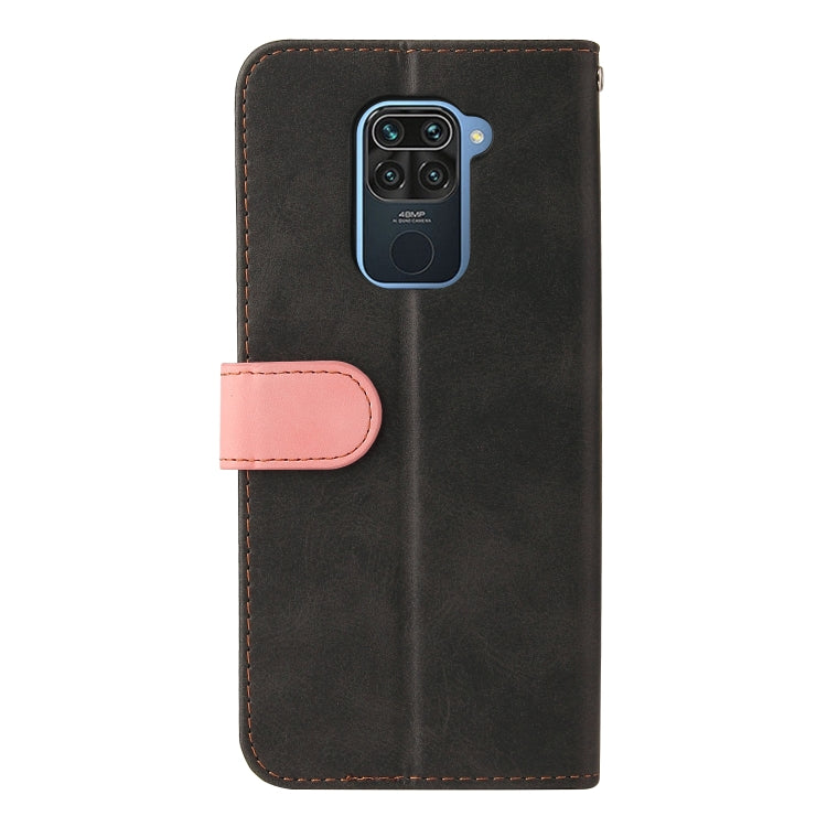 For Xiaomi Redmi Note 9 4G Foreign Version / 10X 4G Business Stitching-Color Horizontal Flip PU Leather Case with Holder & Card Slots & Photo Frame