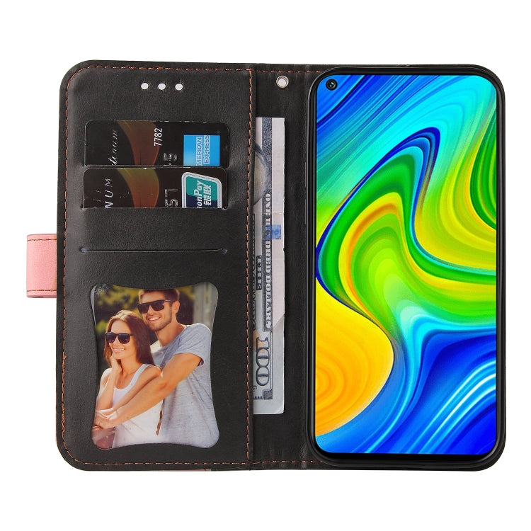 For Xiaomi Redmi Note 9 4G Foreign Version / 10X 4G Business Stitching-Color Horizontal Flip PU Leather Case with Holder & Card Slots & Photo Frame