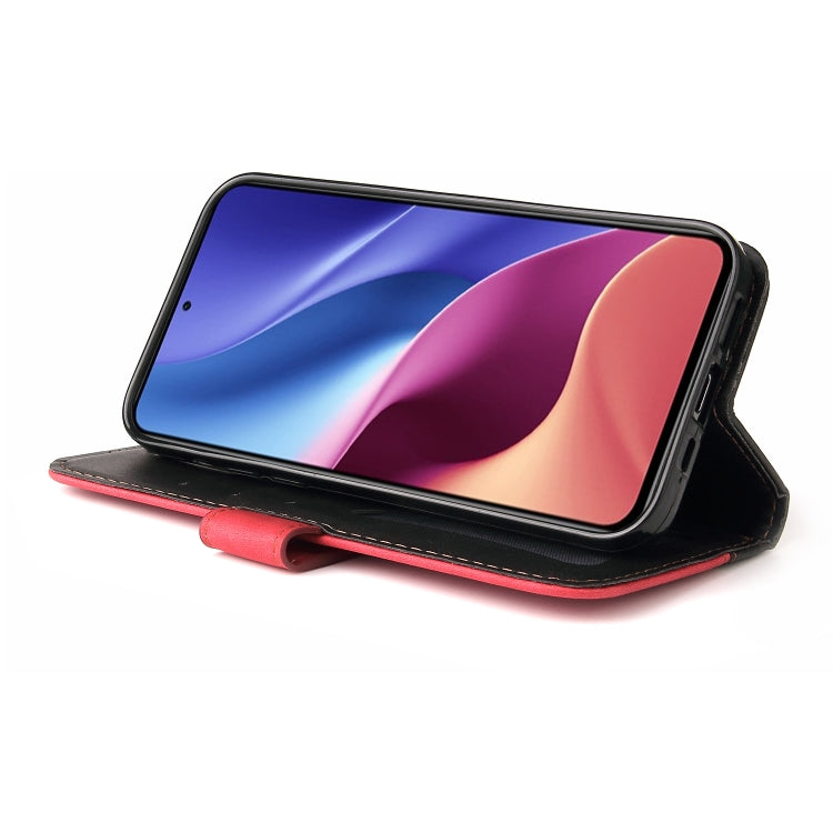 For Xiaomi Redmi K40/K40 Pro/Poco F3/Mi 11i Business Stitching-Color Horizontal Flip PU Leather Case with Holder & Card Slots & Photo Frame