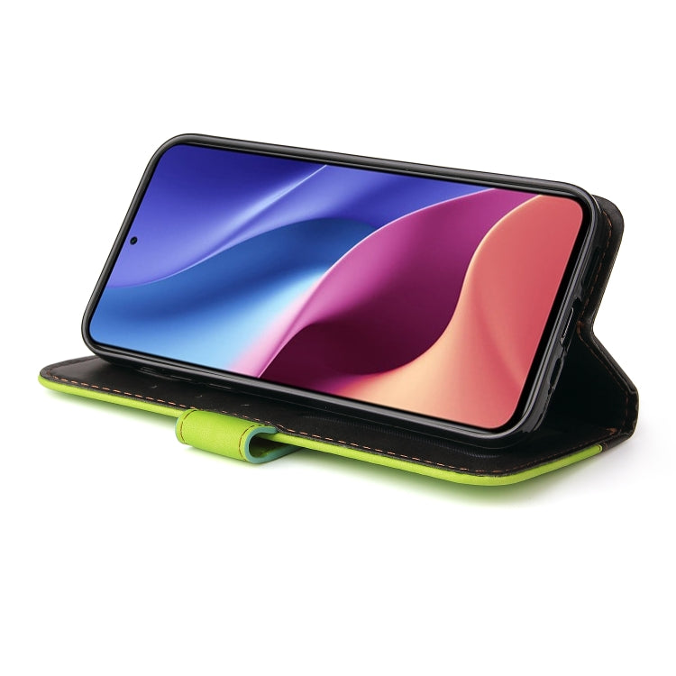 For Xiaomi Redmi K40/K40 Pro/Poco F3/Mi 11i Business Stitching-Color Horizontal Flip PU Leather Case with Holder & Card Slots & Photo Frame