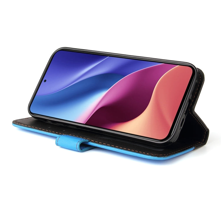 For Xiaomi Redmi K40/K40 Pro/Poco F3/Mi 11i Business Stitching-Color Horizontal Flip PU Leather Case with Holder & Card Slots & Photo Frame