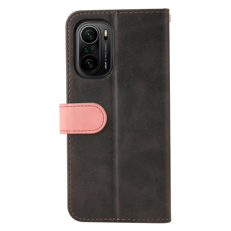 For Xiaomi Redmi K40/K40 Pro/Poco F3/Mi 11i Business Stitching-Color Horizontal Flip PU Leather Case with Holder & Card Slots & Photo Frame
