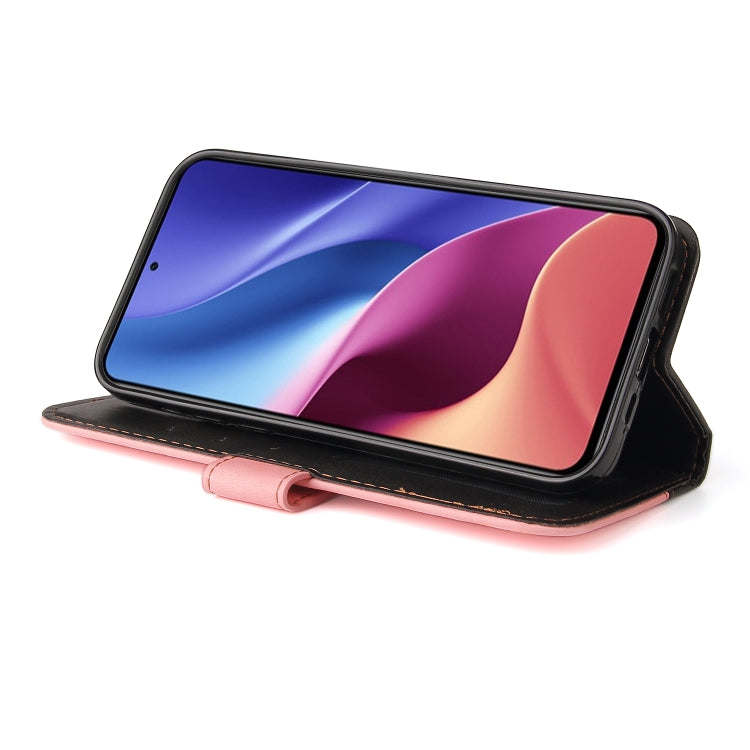 For Xiaomi Redmi K40/K40 Pro/Poco F3/Mi 11i Business Stitching-Color Horizontal Flip PU Leather Case with Holder & Card Slots & Photo Frame