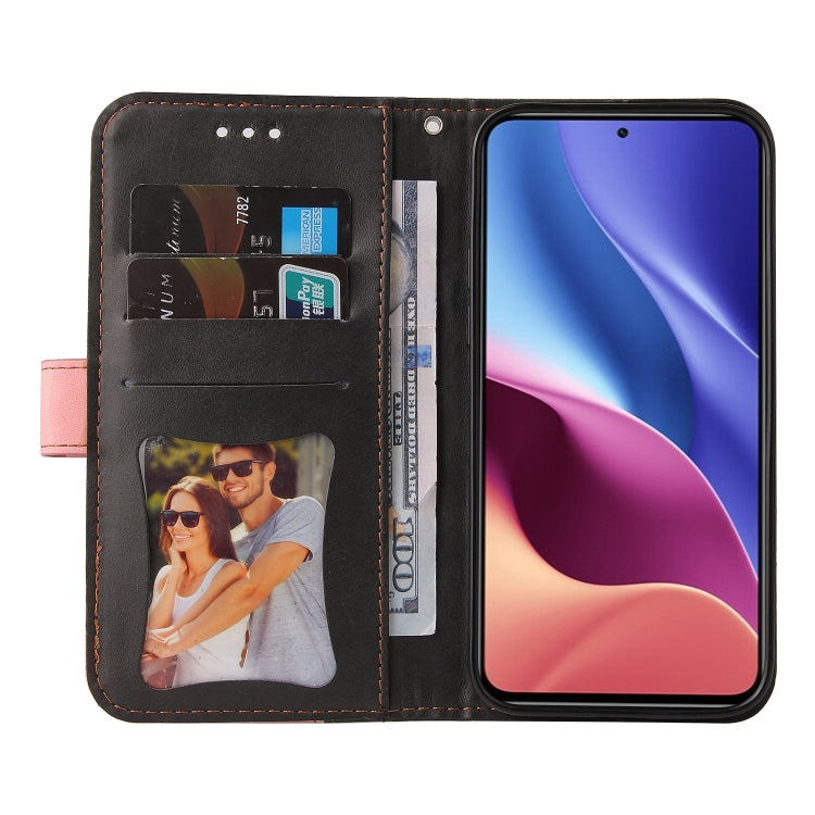 For Xiaomi Redmi K40/K40 Pro/Poco F3/Mi 11i Business Stitching-Color Horizontal Flip PU Leather Case with Holder & Card Slots & Photo Frame