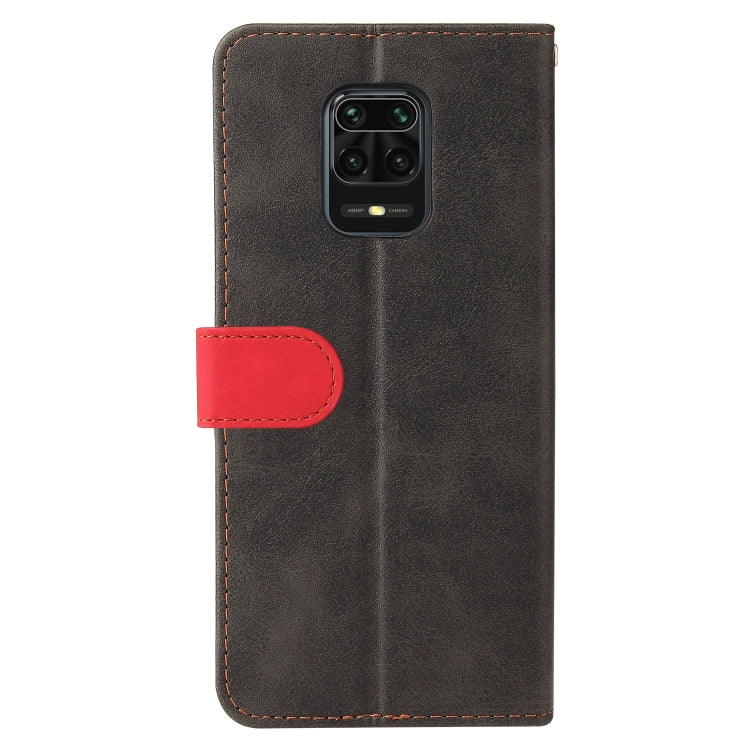 For Xiaomi Redmi Note 9S/Note 9 Pro/Note 9 Pro Max Business Stitching-Color Horizontal Flip PU Leather Case with Holder & Card Slots & Photo Frame