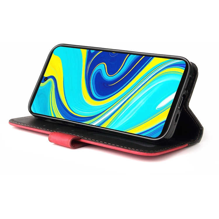 For Xiaomi Redmi Note 9S/Note 9 Pro/Note 9 Pro Max Business Stitching-Color Horizontal Flip PU Leather Case with Holder & Card Slots & Photo Frame